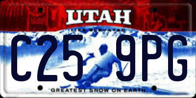 UT license plate C259PG