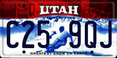 UT license plate C259QJ