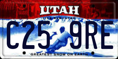 UT license plate C259RE