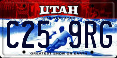 UT license plate C259RG