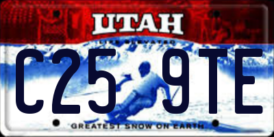 UT license plate C259TE