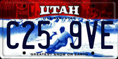 UT license plate C259VE