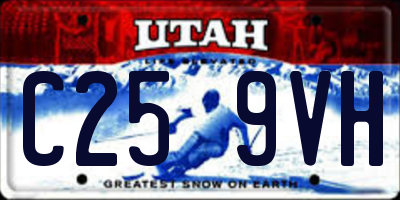 UT license plate C259VH