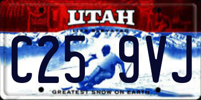 UT license plate C259VJ