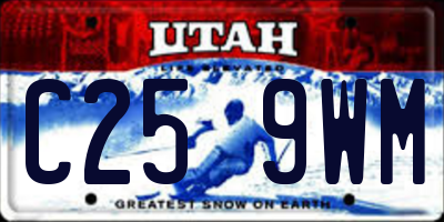 UT license plate C259WM