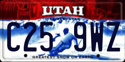 UT license plate C259WZ