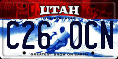 UT license plate C260CN