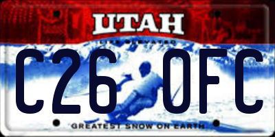 UT license plate C260FC