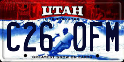 UT license plate C260FM