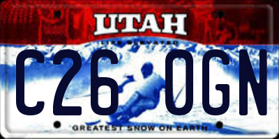 UT license plate C260GN