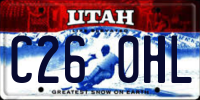 UT license plate C260HL