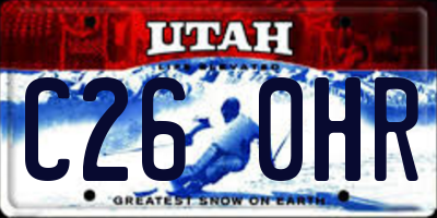 UT license plate C260HR