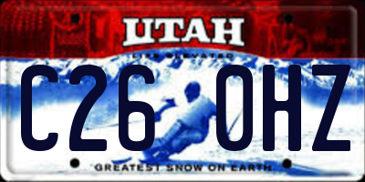 UT license plate C260HZ