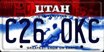 UT license plate C260KC