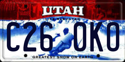 UT license plate C260KO
