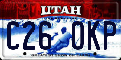 UT license plate C260KP