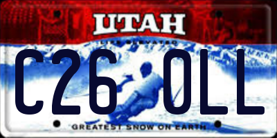 UT license plate C260LL