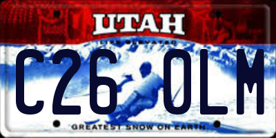 UT license plate C260LM