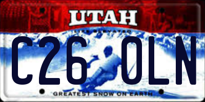 UT license plate C260LN