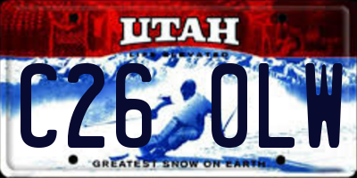 UT license plate C260LW