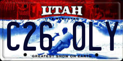UT license plate C260LY