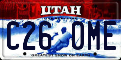 UT license plate C260ME