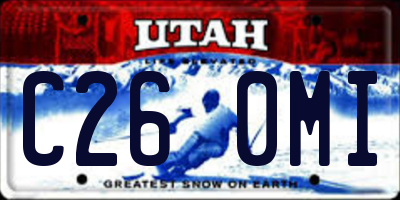 UT license plate C260MI