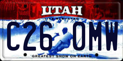 UT license plate C260MW
