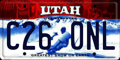 UT license plate C260NL