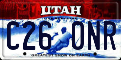 UT license plate C260NR