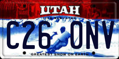 UT license plate C260NV