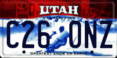 UT license plate C260NZ