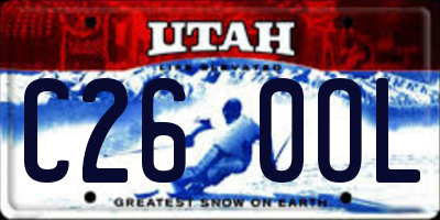 UT license plate C260OL