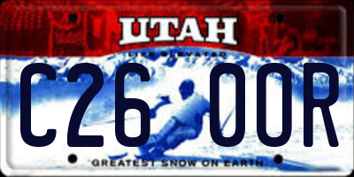 UT license plate C260OR