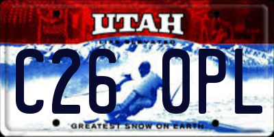UT license plate C260PL