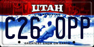 UT license plate C260PP