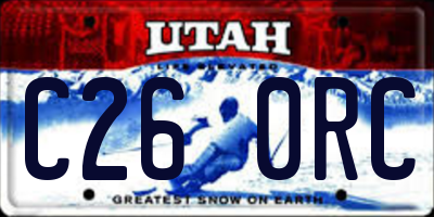 UT license plate C260RC