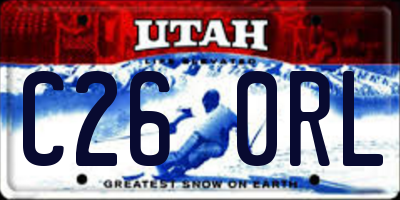 UT license plate C260RL