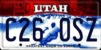 UT license plate C260SZ