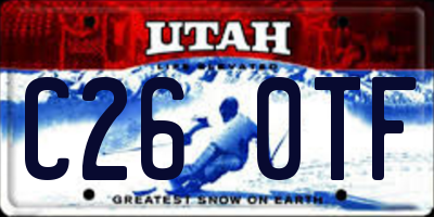 UT license plate C260TF