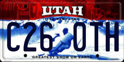 UT license plate C260TH