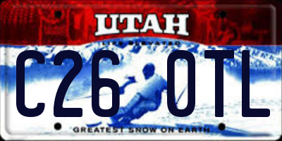 UT license plate C260TL