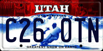 UT license plate C260TN