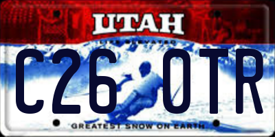 UT license plate C260TR
