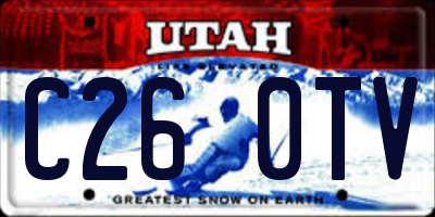 UT license plate C260TV