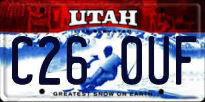 UT license plate C260UF
