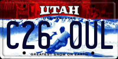UT license plate C260UL
