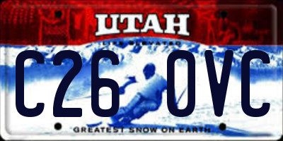 UT license plate C260VC
