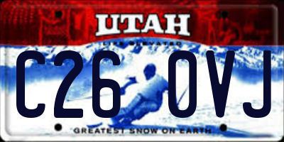 UT license plate C260VJ