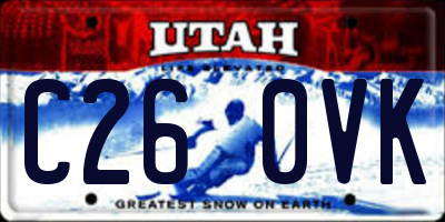 UT license plate C260VK